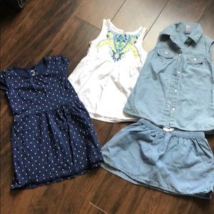 Lot of toddler girl summer clothes